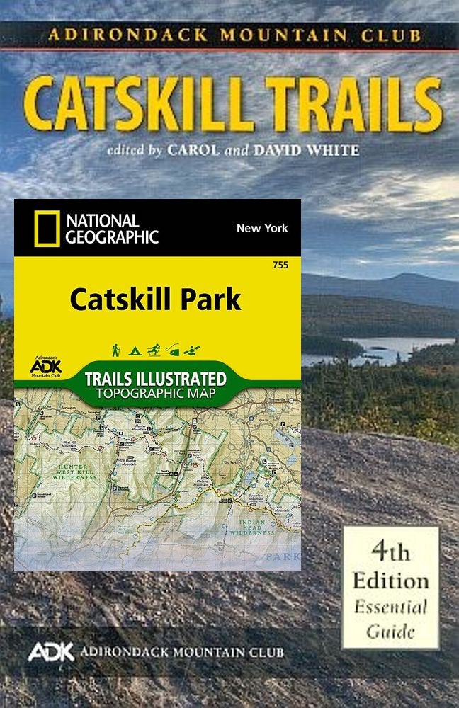 Catskill Trails Map, Catskills Park NY